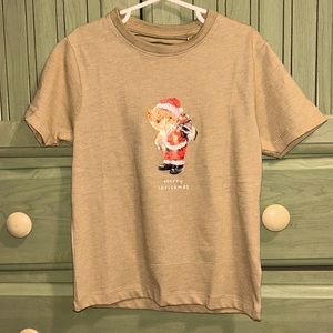 Cactus Boys 5/6 Merry Christmas Santa Teddy Bear Top
